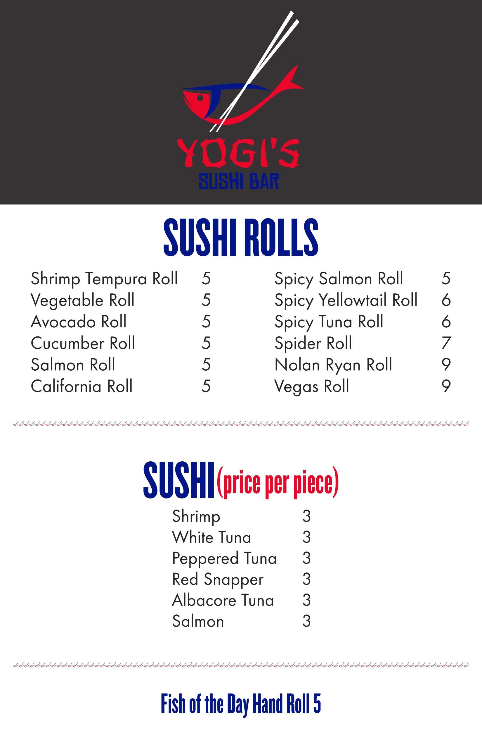 Yogi's Sushi and Sports Bar9440 Garland Road, Dallas, TX, USAJapanese