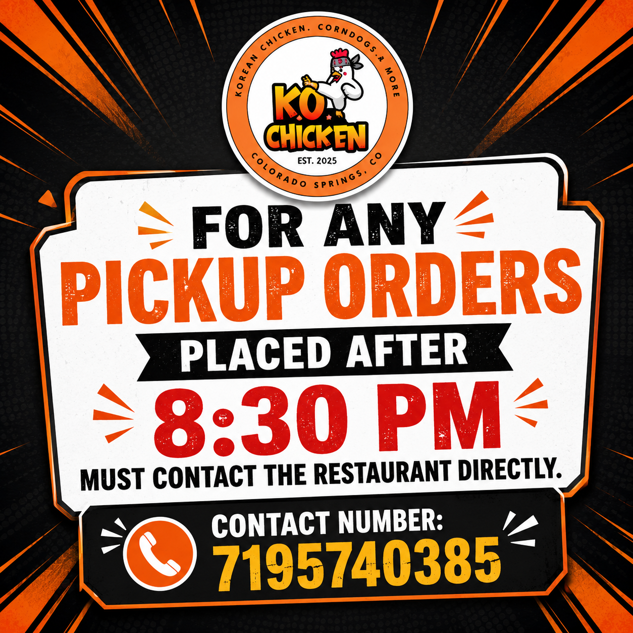 KO Chicken Promotion